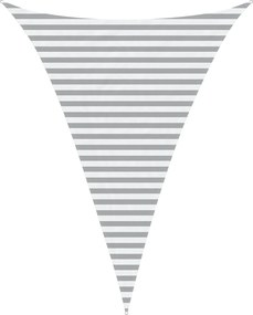 vidaXL Πανί σκιάς Ανοιχτό Γκρι και Λευκό 3 x 4 x 4 m