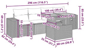 ΣΑΛΟΝΙ ΚΗΠΟΥ 5 ΤΕΜΑΧΙΩΝ ΓΚΡΙ ΑΠΟ ΣΥΝΘΕΤΙΚΟ ΡΑΤΑΝ ΜΕ ΜΑΞΙΛΑΡΙΑ 3327322