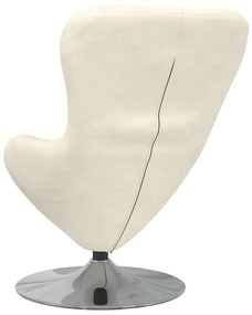 vidaXL Κάθισμα-αυγό Κρεμ 63 x 73 x 90 εκ Βελούδο