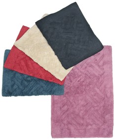 Ταπέτο Μπάνιου 50x80 Άλφα Κόκκινο Viopros