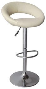 Σκαμπό Μπάρ Belt Ecru EM204,1  54X49X82/103 cm Σετ 2τμχ Metal, Technoderma