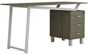 Office desk with drawers Prosper melamine natural-white140x60x76cm 140x60x75 εκ.