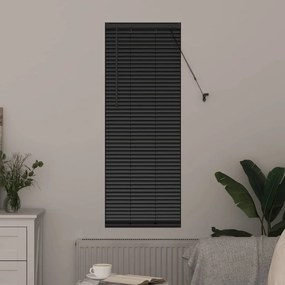vidaXL Ρολό Παραθύρου με κουρτίνες Άλλο Μαύρο 80 x 130 εκ Αλουμίνιο