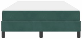 vidaXL Κρεβάτι box spring με στρώμα Σκούρο Πράσινο 120 x 200 cm