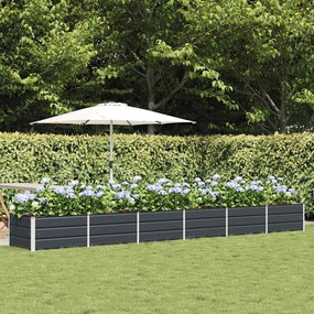 vidaXL Γλάστρα Ανθρακί 480 x 80 x 45 cm Ατσάλι