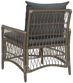 vidaXL Καρέκλα Κήπου Γκρι 60 x 70 x 78εκ συνθετικό ρατάν