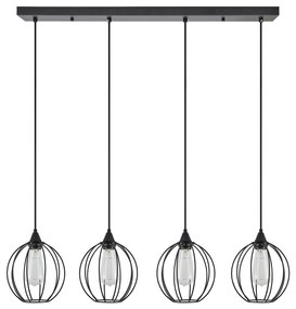 SE21-BL-B10-4BL-GR2 ADEPT PENDANT Black Metal Grid Pendant+