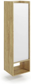 MOBIUS regal 1D color: hikora oak/white DIOMMI V-PL-MOBIUS-REGAŁ_1D-BIEL