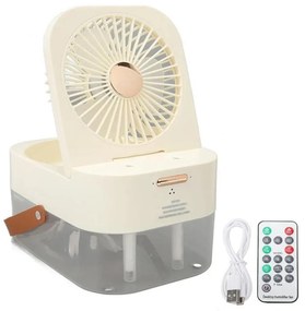 Επιτραπέζιος Ανεμιστήρας Υγραντήρας 6W 2.5lt με Φωτισμό LED 27527 Λευκό