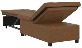vidaXL Κρεβάτι καναπές Καφέ 194 x 67 x 82 εκ Υφασμα Huahua