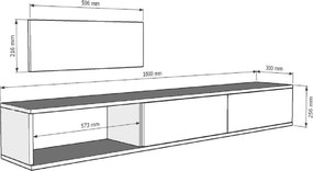 TV Stand Zuzu 180 - White White