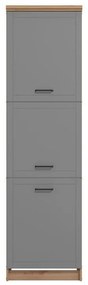 Στήλη Κουζίνας Valencia BD60 Artisan - Γκρί Ματ 60x59,5x218,5 εκ. 60x59.5x218.5 εκ.