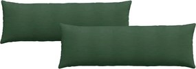 vidaXL Μαξιλάρι Καναπέ 2 pcs Σκούρο Πράσινο 120 x 40 cm