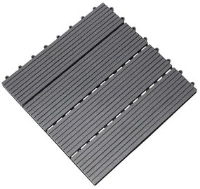 Πλακάκι WPC 30,5 x 30,5εκ. γκρι σκούρο