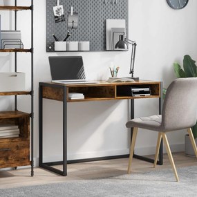 vidaXL Γραφείο Καπνιστό Δρύς 100 x 50 x 75 cm Επεξεργασμένο ξύλο