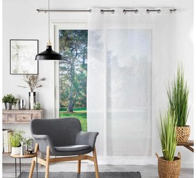 Κουρτίνα Χαμηλής Σκίασης Goutteline Douceur d'intérieur με κρίκους και διαστάσεις 140x280cm