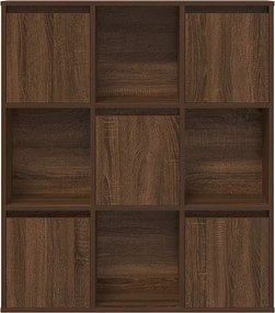 vidaXL Βιβλιοθήκη Καφέ Δρυς 89x24x101,5 εκ. από Επεξεργασμένο Ξύλο