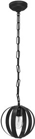 Κρεμαστό φωτιστικό μεταλλικό LAMA/18  1/L CHAIN BLACK Heronia 34-0066