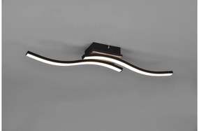 Πλαφονιέρα Φωτιστικό Οροφής 2xLED 5W Μαύρο Όψη Ξύλου Route R62472135 Trio Lighting-R62472135-Μαύρο R62472135