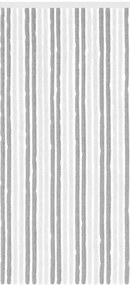 vidaXL Κουρτίνα εντόμων Chenille Γκρι και Λευκό 90 x 200 cm 100% PP