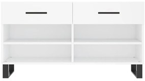 vidaXL Παπουτσοθήκη Λευκή 102 x 35 x 55 εκ. από Επεξεργασμένο Ξύλο