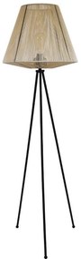 Φωτιστικό Δαπέδου Cord Fylliana Μαύρο - Κρέμ 42x140 εκ. 42x42x140 εκ.
