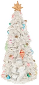 Χριστουγεννιάτικο Διακοσμητικό Δέντρο Polyresin Κουρδιστό Με Μουσική&amp;Κίνηση 9,5x9,5x21εκ. iliadis 90503