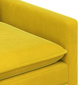 vidaXL Σετ Καναπέ 2 pcs Κίτρινο Βελούδο