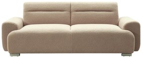 Kαναπές τριθέσιος Harmonious pakoworld μπουκλέ μπεζ 223x42x114εκ