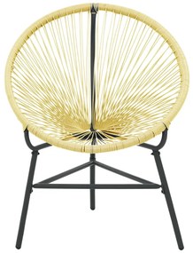 vidaXL Πολυθρόνα Acapulco Κήπου Μπεζ από Συνθετικό Ρατάν