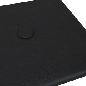 vidaXL Κεφαλάρι Τοίχου 12 pcs Μαύρο 30 x 15 cm Τεχνητό Δέρμα