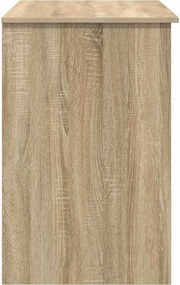 vidaXL Γραφείο με ράφι Δρύς Sonoma 90 x 49 x 75 εκ Επεξεργασμένο ξύλο