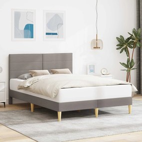 vidaXL Σκελετός Κρεβατιού Taupe 140 x 190 cm Ύφασμα