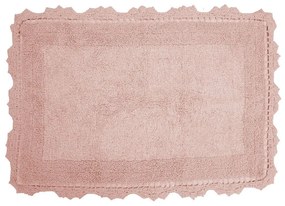 Πατάκι Μπάνιου Des. Lace Blush Pink Anna Riska 50 X 80 50x80cm 100% Βαμβάκι