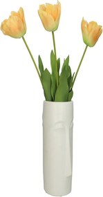 Βάζο ArteLibre Πρόσωπο Λευκό Κεραμικό 12x15.8x28.5cm