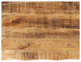 vidaXL Επιφάνεια Τραπεζιού 90x60x2,5 εκ. Live Edge Μασίφ Ξύλο Μάνγκο