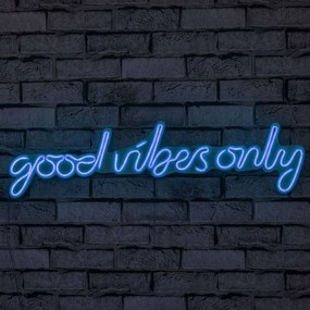 Διακοσμητικό Φωτιστικό Τοίχου Good Vibes Only 395NGR1587 76x2x19cm Led 22,6W Blue Wallity