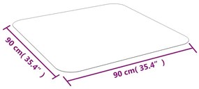 Προστατευτικό Δαπέδου για Laminate Δάπεδο ή Χαλί 90 x 90 εκ. - Διαφανές