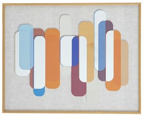 Artekko Glitter Πίνακας με Κορνίζα Ξύλο Γυαλί Πολύχρωμο (40.5x50.4x3.5)cm Artekko 82829