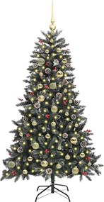 vidaXL Τεχνητό Χριστουγεννιάτικο Δέντρο με 150 LED Πράσινο 150 cm
