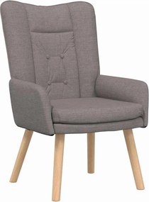 vidaXL Πολυθρόνα Taupe 63 x 67 x 94 εκ. Ύφασμα και κόντρα πλακέ