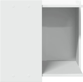 vidaXL Τουαλέτα Γάτας Περίφραξη Λευκό 53x53x51 εκ. Επεξεργασμ. Ξύλο