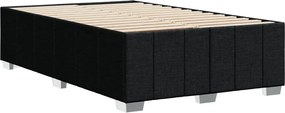 vidaXL Πλαίσιο Κρεβατιού χωρίς στρώμα Μαύρο 120x190 εκ. Υφασμάτινο