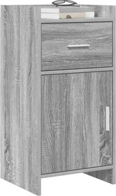 vidaXL Πλαϊνό γραφείο Γκρι Sonoma 40 x 36 x 80 εκ Επεξεργασμένο Ξύλο