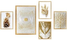 Κάδρα (Σετ 5Τμχ) 364LUL1192 24x29/34x44cm Multi Wallity Vertical Πλαστικό,Mdf