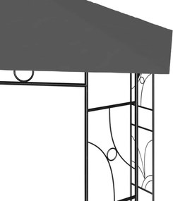 vidaXL Κιόσκι Ανθρακί 4 x 3 x 2,7 μ. 160 γρ./μ²