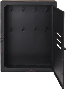 Κλειδοθήκη ‘Cargo’ 8 Θέσεων Μαύρο Μέταλλο 23x9x30cm