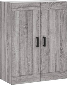 vidaXL Ντουλάπι Γκρι Sonoma 69,5 x 34 x 180 εκ. Επεξεργασμένο Ξύλο