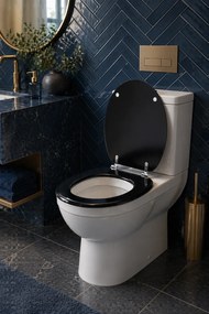 Καπάκι Λεκάνης από MDF 42.5x37x1.5cm Black MRShome