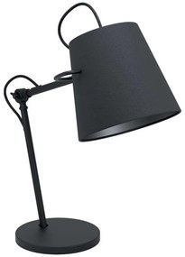 Φωτιστικό Επιτραπέζιο 39866 Granadillos E27/1 Black Eglo Metal, Fabric